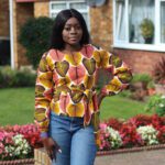 African Leaf print Long sleeves top