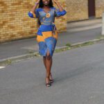 Nancy African print Wrap dress