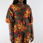 Rosie African print Wrap dress