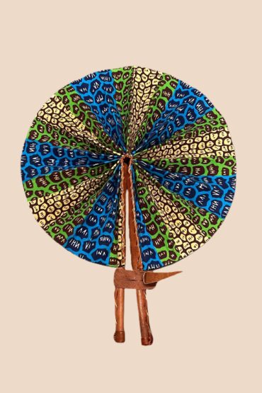 AFRICAN Ankara PRINT FOLDING FAN 10pcs set - Image 3
