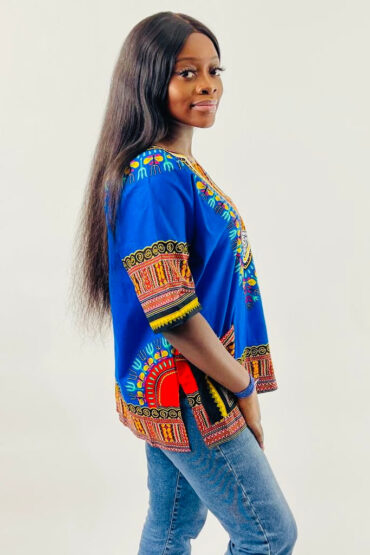 AFRICAN PRINT/DASHIKI TOP. - Image 5