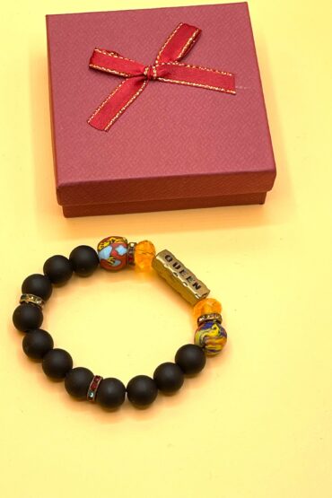 AFRICAN GLASS BEADS GIFT BRACELET- Queen - Image 6