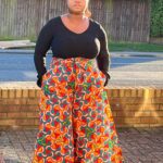 Ankara/African print wide leg culottes