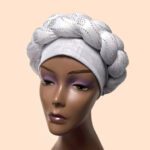 African/Nigerian Headtie Aso Eke Already Made Auto Gele