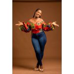 African Print Marie Top