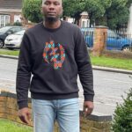 GYE NYAME ARICAN PRINT SWEATSHIRT