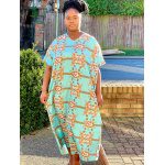 African Plus Ama Kaftan/Abaya Dress
