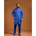 African Elegant Long Sleeve Kaftan Suit