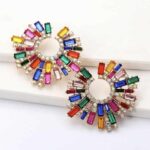 Rhinestone Stud Earrings