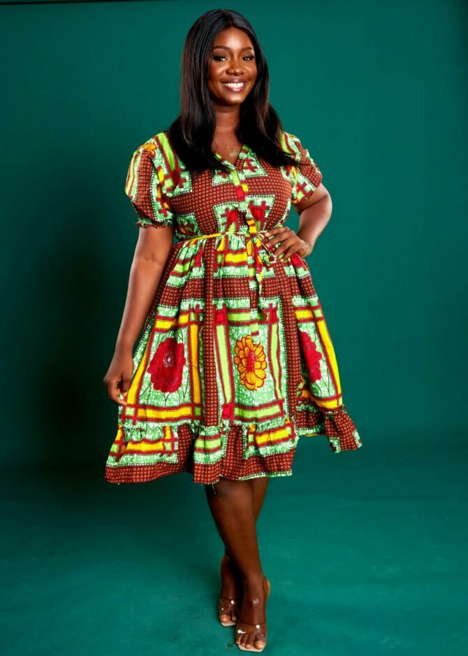 Gifty Ankara Maxi African Print Dress - Authentic African Clothing store- Fabafrik