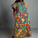 Sipho Ankara African Print Shirt Dress