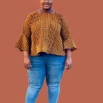 African Ankara Print Adele Belted Top