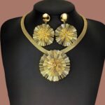 3pcs Ama Gold Jewellery set.