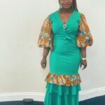 African Ankara Efe Mixed Dress