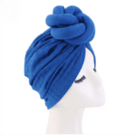 African Top Knotted Turban Elastic Head Wrap Pre-tied- Pink Copy