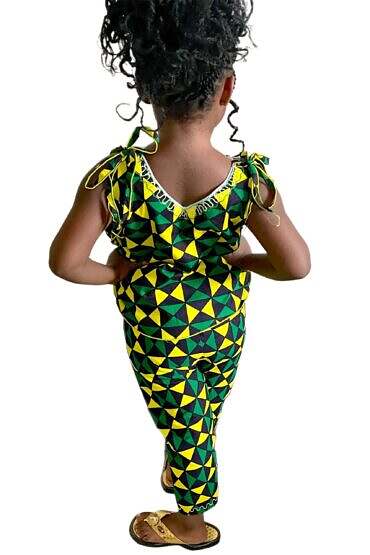 African Ankara Print Lady T Top and Trousers set. - Image 6
