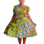 African Ankara Print Mayvis Skirt and Top Set