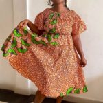 African Ankara Print Mama Skirt and Top Set