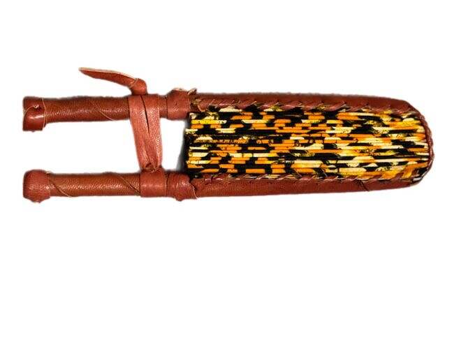 African Ankara Gettie Hand Fan - Image 2