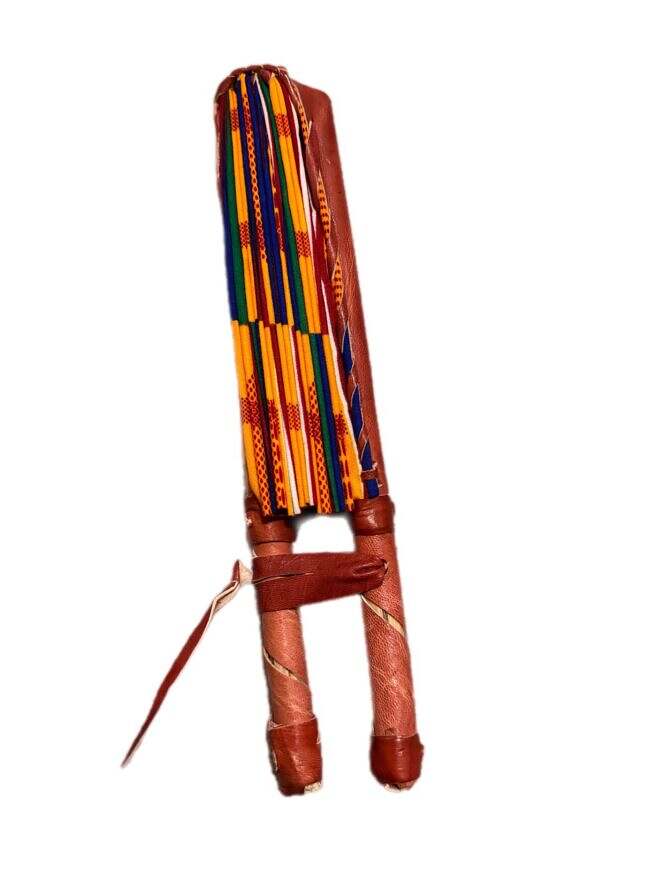 African Ankara Alo Hand Fan - Image 2