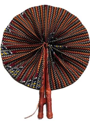 Traditional African Ankara Hand Fan AMA - Image 2