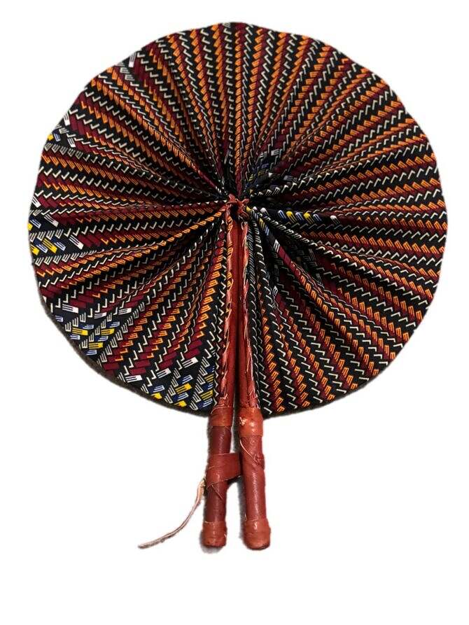 Traditional African Ankara Hand Fan AMA - Image 2