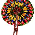African Ankara Print Foldable Hand Fan