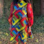African Ankara Print Annie Midi Dress
