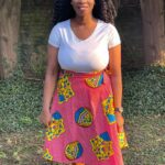 The Evie Ankara African Print wrap skirt
